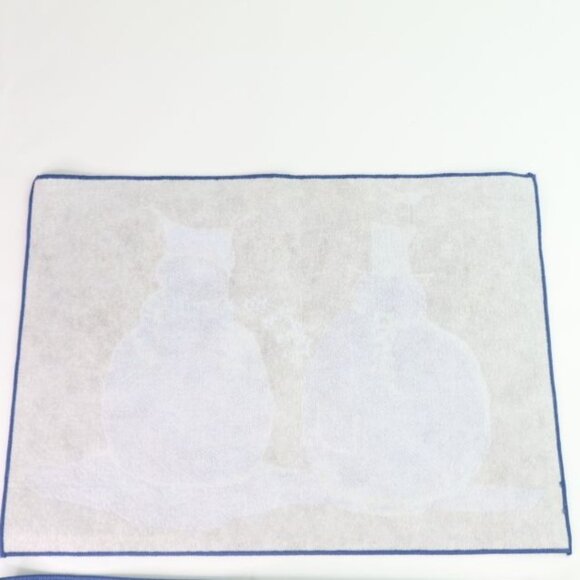 Lot 4 Snowman Christmas Placemats Winter Blue Debbie Tayler Kerman - Picture 5 of 5